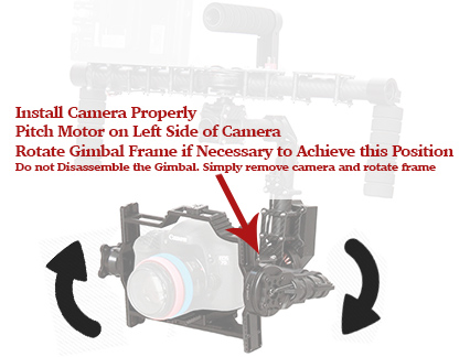 Install Camera Properly Came-TV Gimbal