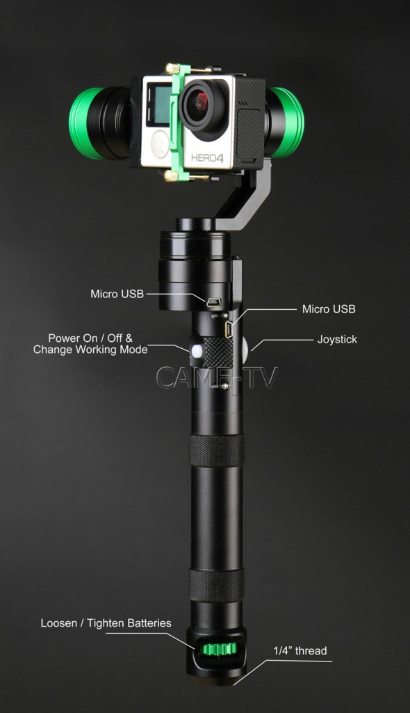 came-action gimbal for gopro