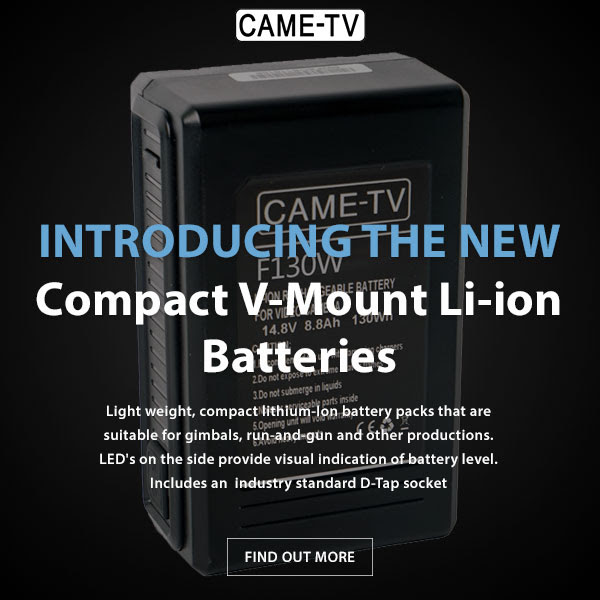 CAME-TV Compact V-Mount Li-ion Batteries
