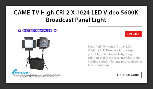 CAME-TV 1024 LED Light Daylight