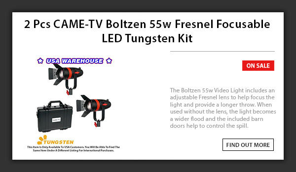 CAME-TV 2pcs Boltzen 55w LED Light