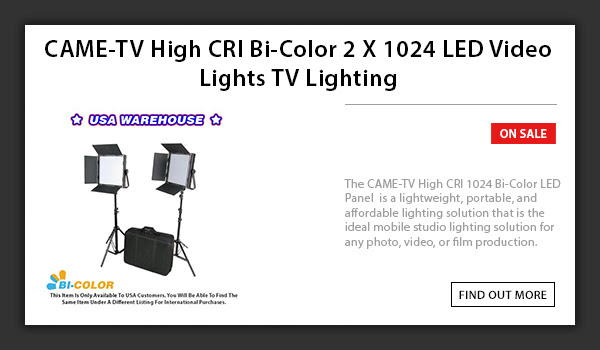 CAME-TV 1024 LED Light Bi-Color
