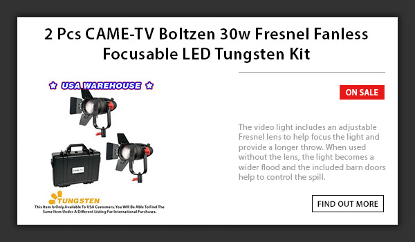 CAME-TV 2pcs Boltzen 30w LED Light