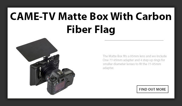 CTV Matte Box With Carbon Fiber Flag