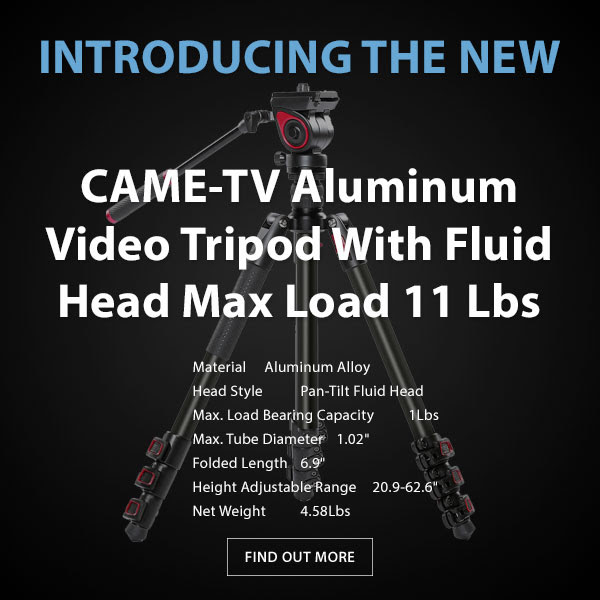 CAME-TV Aluminum Video Tripod