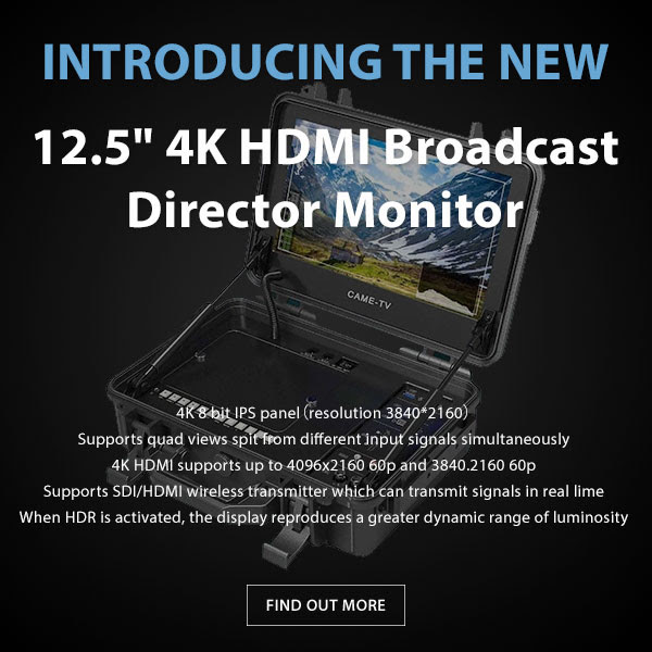 CAME-TV 12.5 4k HDMI Director Monitor
