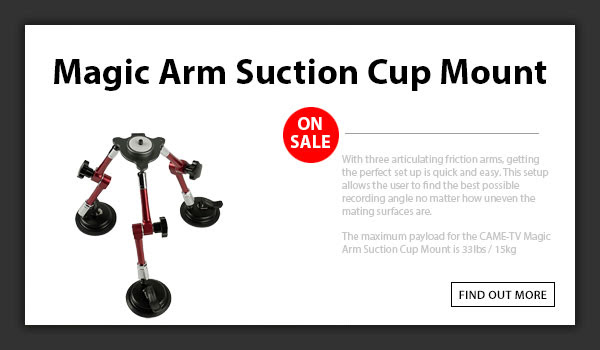 CAME-TV Magic Arm Video Suction Cup Mount