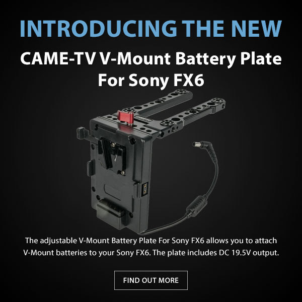 CAME-TV V-Mount Sony Fx6 Battery Plate