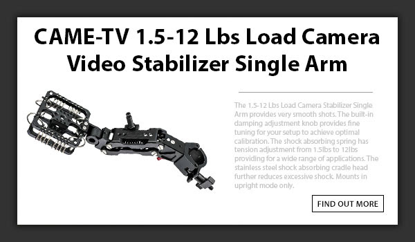 CAMETV GS12 Video Stabilizer Single Arm