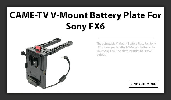 CAMETV V-Mount Sony Fx6 Battery Plate
