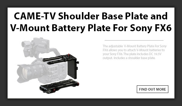 CAMETV Sony FX6 Shoulder Base Plate