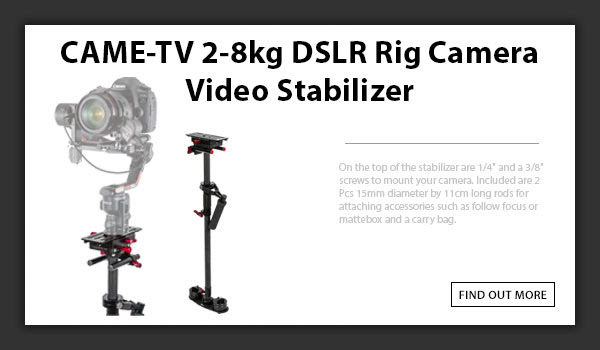 CAMETV 2-8kg DSLR Rig Camera Video Stabilizer