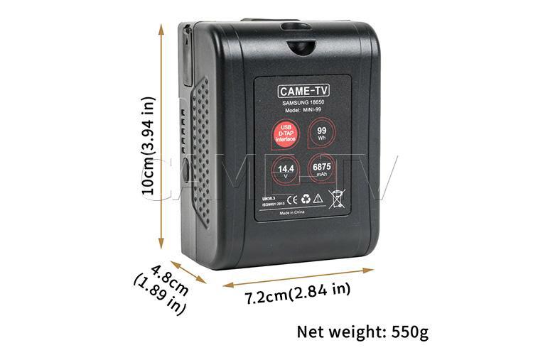 CAME-TV Mini-99 V-Mount Battery