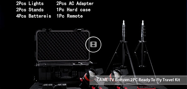 CAME-TV boltzen 55w 2pcs travel kit Video