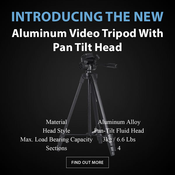 CAME-TV Aluminum Fluid Head Tripod