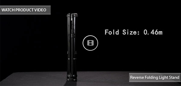CAME-TV Reverse Folding Light Stand