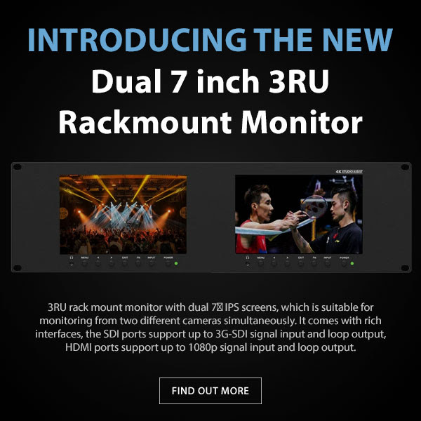 CAME-TV Dual 7inch Rack Monitor