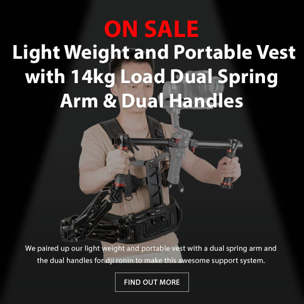 CAME-TV Lightweight Portable Vest and Dual Handles