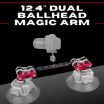 CAME-TV 12.4" Aluminum Articulating Magic Arm Dual Ball head Extension Bar CAME-TV 12.4 Dual Ballhead Magic Arm