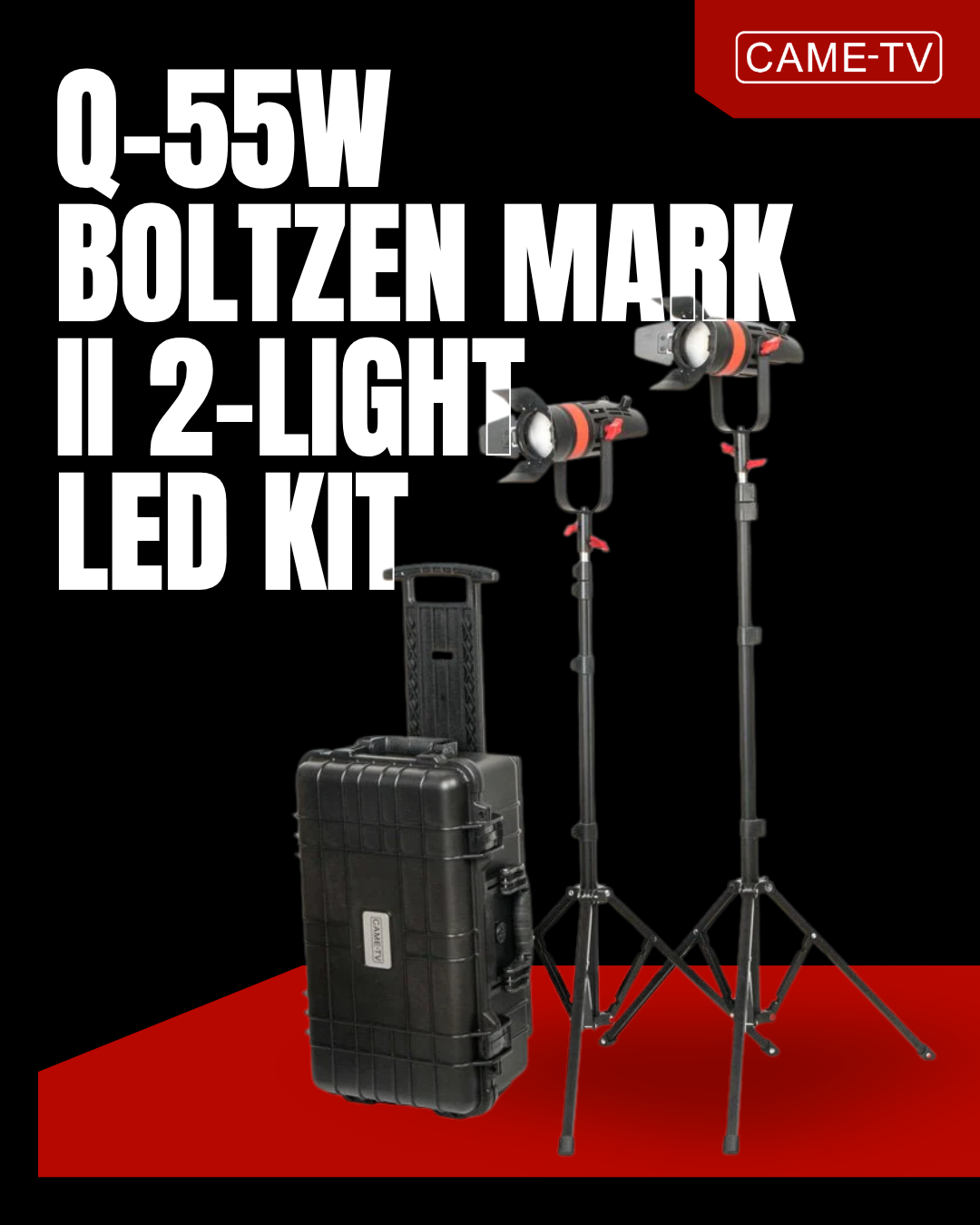 CAME-TV Q-55W Boltzen Mark II 2-Light LED Kit