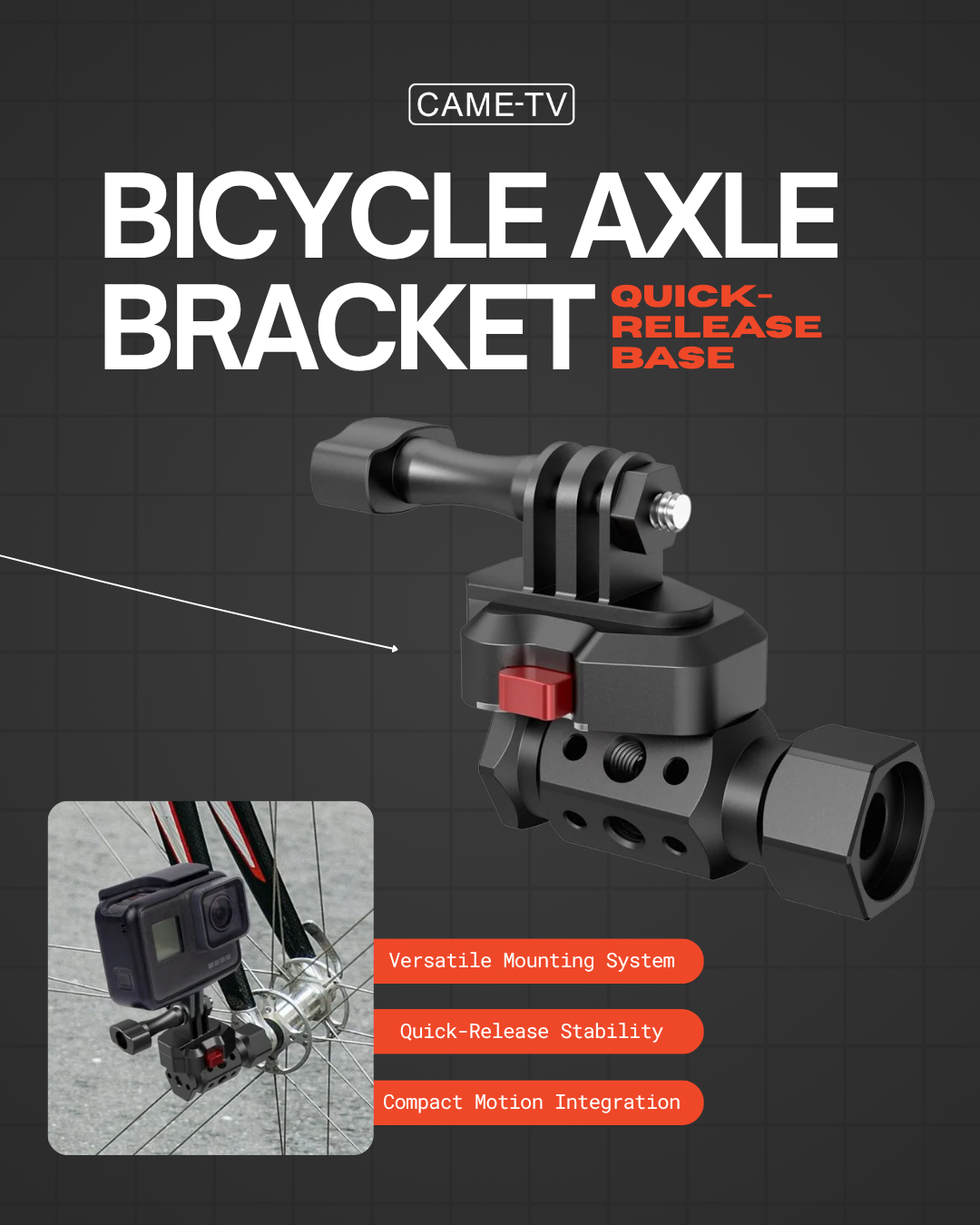 CAME-TV Bicycle Axle Bracket