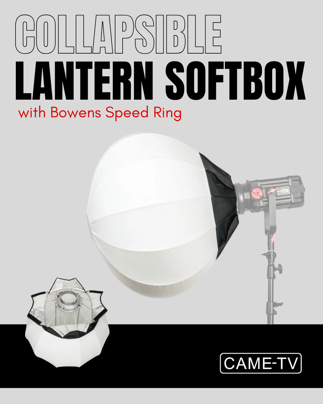 CAME-TV Lantern Softbox Collapsible
