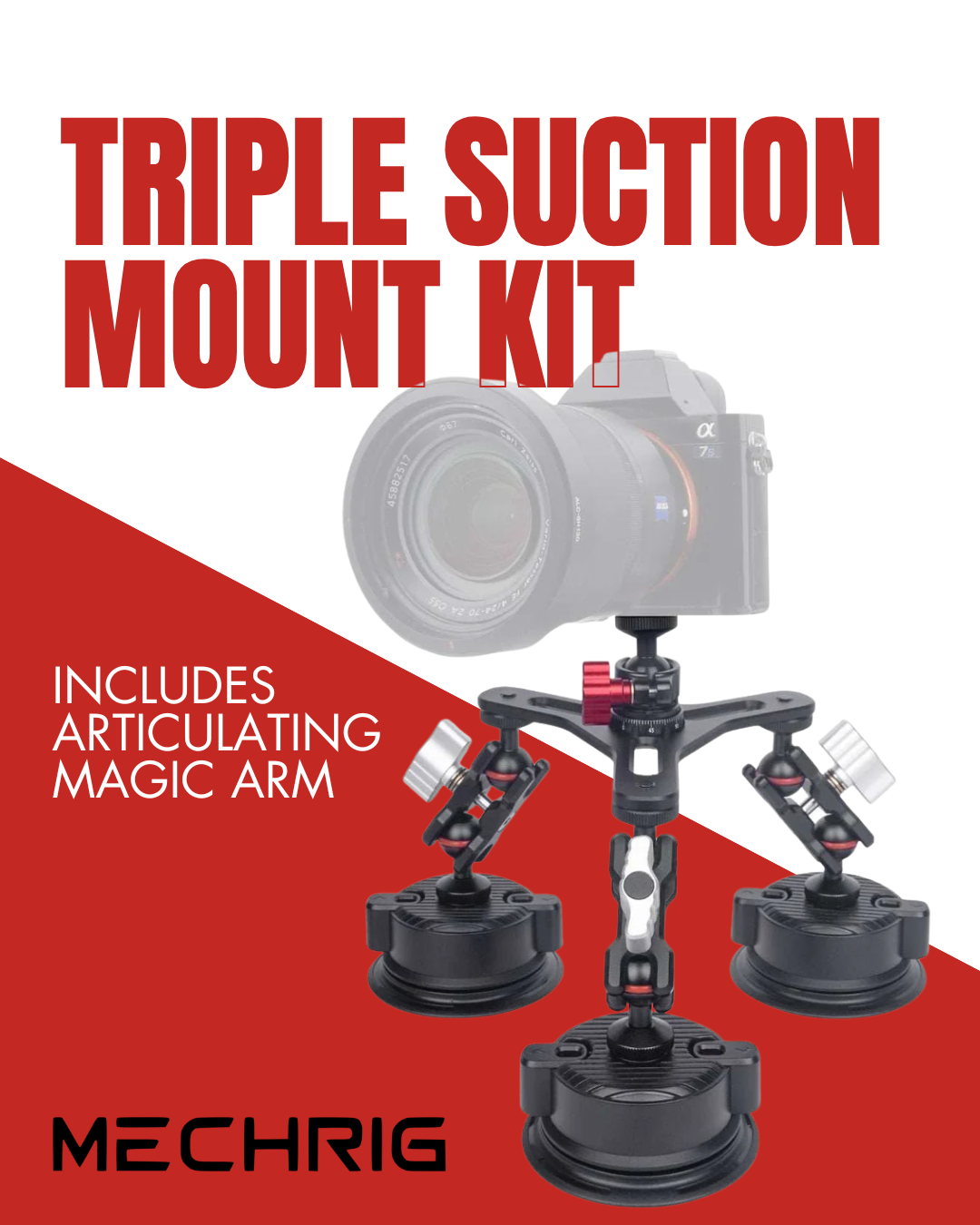 MechRig Triple Suction Mount Kit