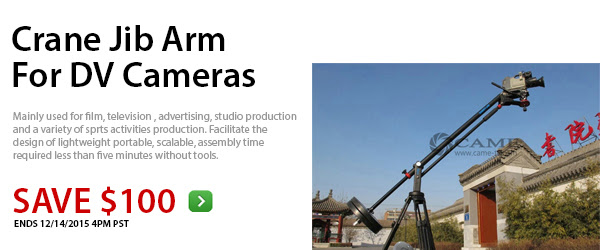 $100 Off Crane Jib Arm For DV Cameras!