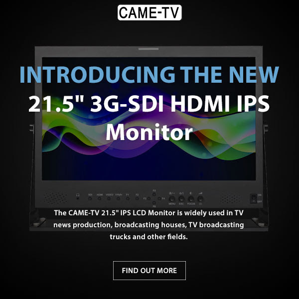 CAME-TV 21.5" 3G-SDI HDMI IPS Monitor Full HD With Sony V-Mount