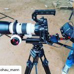 INSTAGRAM: @mohau_mann shared this pic of his BMPCC 4K rig using our CAME-TV Cage and Follow Focus!  #cametv #bmpcc #bmpcc4k #bmpcc6k #blackmagicdesign #camerarig #cameraoperator #onset