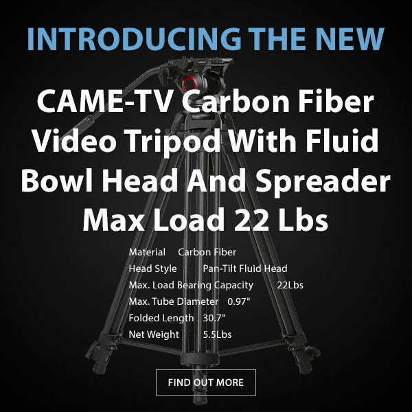 CAME-TV Carbon Fiber 606B Tripod