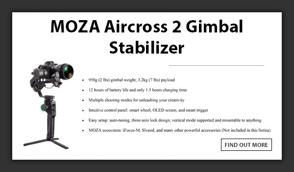 CAME-TV Moza aircross Gimbal