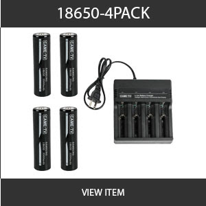 CAME-TV 18650 4 pack batteries