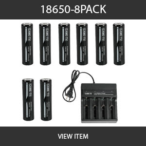 CAMETV 18650 8 pack battery