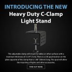 CAME-TV - New Product - Heavy Duty C-Clamp Light Stand