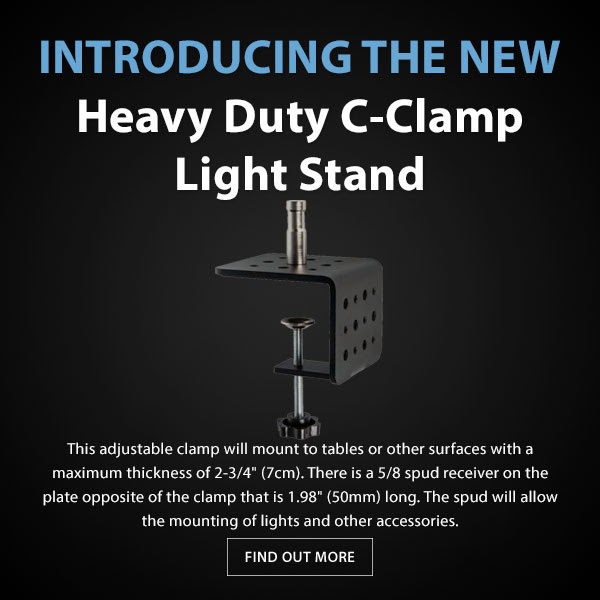 CAME-TV Heavy Duty C-Clamp Light Stand
