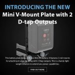 CAME-TV - New Product - Mini V-Mount Plate with 2 D-tap Outputs
