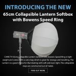 CAME-TV - New Product - 65cm Collapsible Lantern Softbox with Bowens Speed Ring