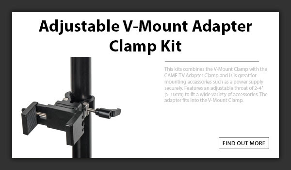 CAMETV Adjustable V-Mount Adapter Clamp Kit