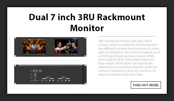 CAMETV Dual 7inch Rack Monitor