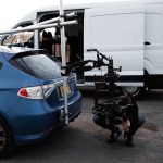 INSTAGRAM: Check out some cool BTS pics of @tommirock using one of our Gimbal Support systems rigged on a car!  #cametv #gimbalsupport #filmmaking #cinematography #cameraoperator #motorcycle #carrig