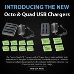 New Product - Octo & Quad USB Chargers with AC Power Supply includes NB-6L Style Batteries