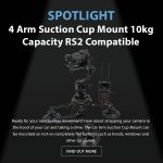 Spotlight - 4 Arm Suction Cup Mount 10kg Capacity RS2 Compatible