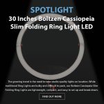Spotlight - 30 Inches Boltzen Cassiopeia Slim Folding Daylight Light LED