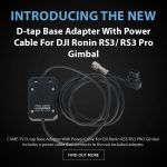 CAME-TV D-tap Base Adapter With Power Cable For DJI Ronin RS3/ RS3 Pro Gimbal