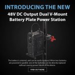 New CAME-TV 48V DC Output Dual V-Mount Battery Plate Power Station