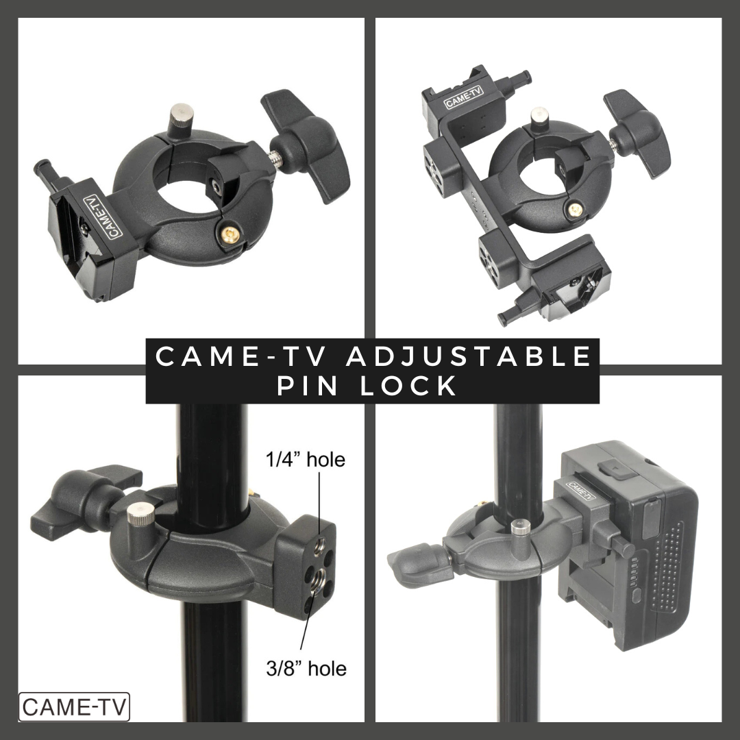 CAME-TV Adjustable Pin Lock Swing Clamp