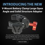 CAME-TV V-Mount Battery Clamp With Large Open Angle and Solid Structure Adapter