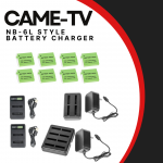 CAME-TV Spotlight - Chargers with NB-6L Style Batteries Great for Our Kumink8