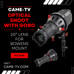 Product Spotlight -  CAME-TV Optical Snoot with Gobo and 20° Lens for Bowens Mount!
